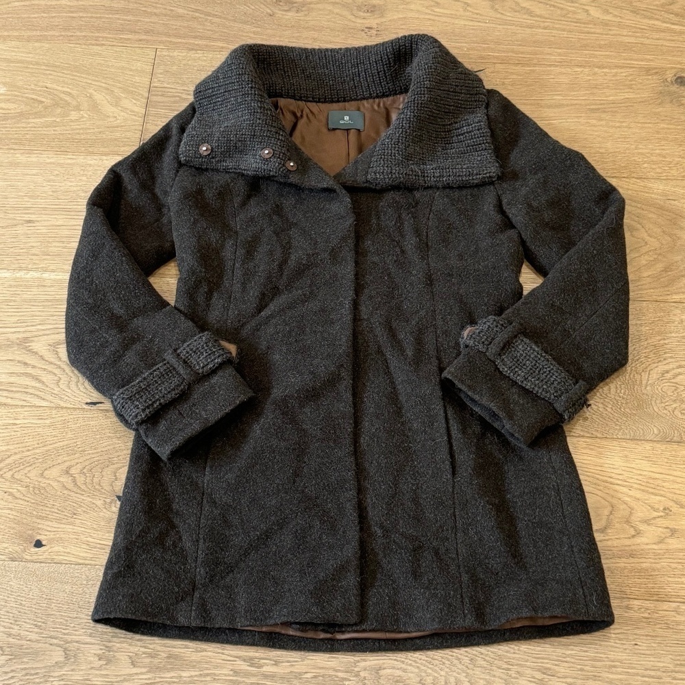 EUC Sol Baby Alpaca & Merino Wool Coat - Brown - Ladies Size Small